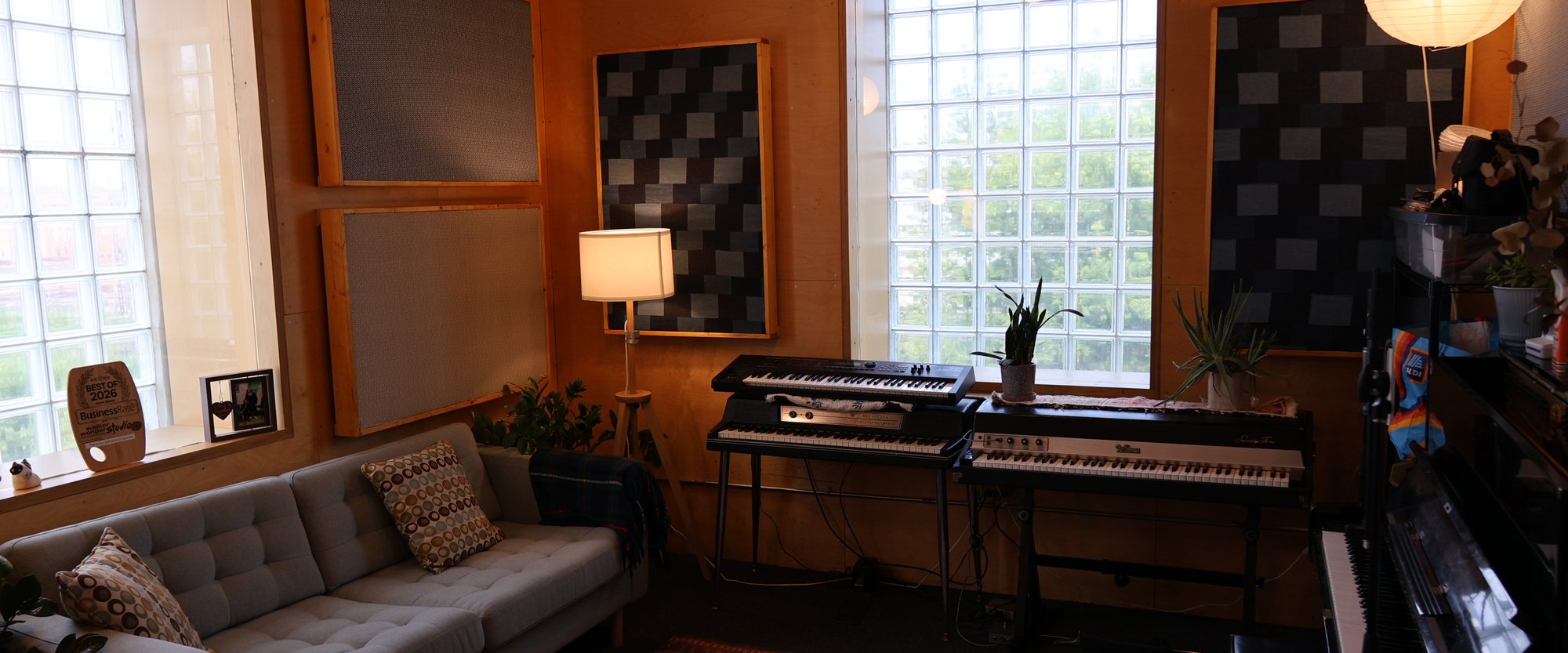 Inside the studio at 345 N. Loomis Street